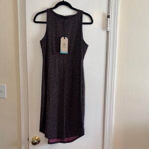 Prana Brownand Pink High Low Dress